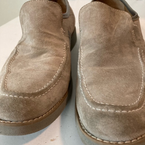 HUSH PUPPIES Men's Grey Suede Reminisce Penny Loafer Style Size US 8.5 GUC - Picture 4 of 16